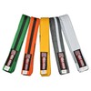 ROLL HARD Brand - Youth IBJJF Belts (Grey/White Stripe, M3)