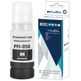 LCL Compatible for Canon PFI-050 PFI-050BK Pigment (1-Pack,Black) Ink Bottle for Canon ImagePrograf TC-20 TC-20M
