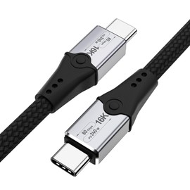 80 Gbps Data Transfer,short USB 5 Cable 1 ft, Supports 16K/Dual8K HD Display, 240W Charging usb c to usb c monitor cable, Compatible with Thunderbolt 5, Thunderbolt 4, USB4, Thunderbolt 3 and USB-C