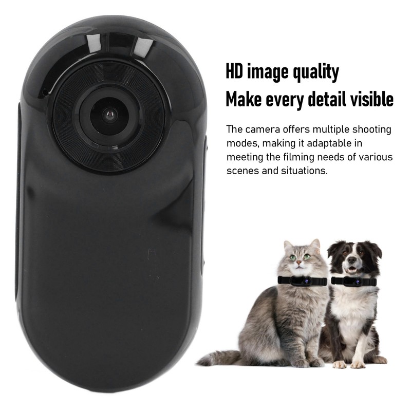 Pet Collar Camera High Definition Portable Dog Tracker Collar Camera