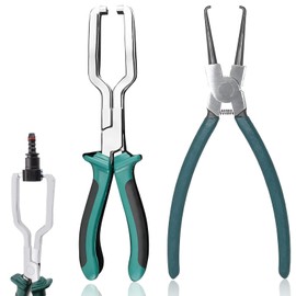 Coupler Pliers, Set of 2, Coupling Tool, Coupler Removal, Coupler Removal, Automobile, Motorcycle, Engine, Coupler Removal Tool, Fuel Hose Plastic, PC Fuel Pipe, Quick Release, Wire Replacement,