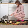 Red Wine Kitchen Rugs Sets of 2, 3D Grapes Farmhouse