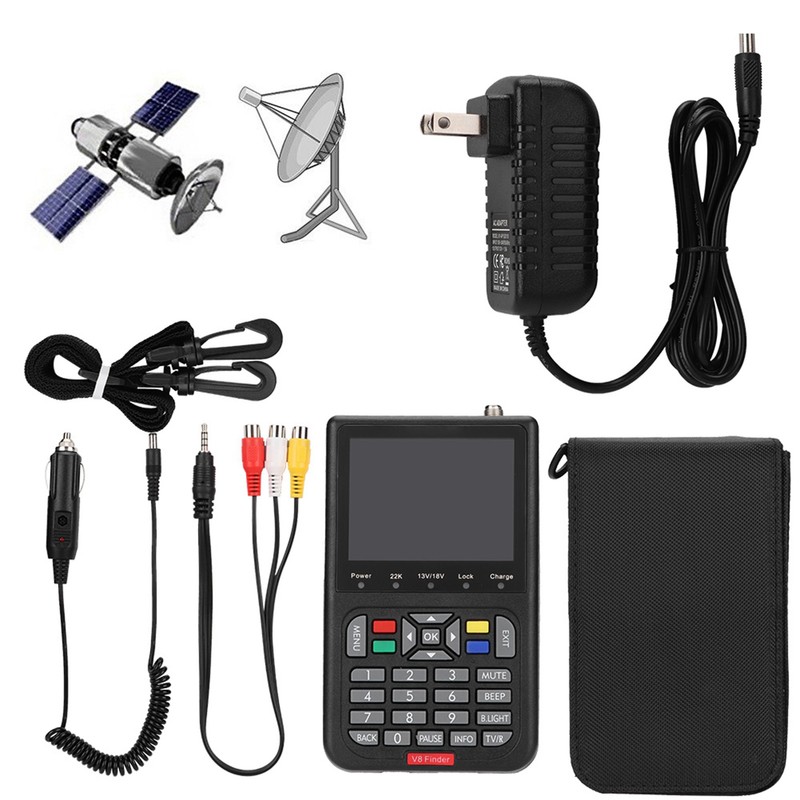 Digital V8 Satellite Signal Finder HD 1080P DVB s Signal