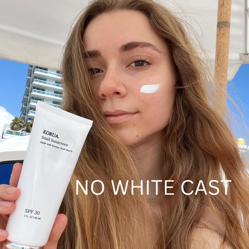 Korua Snail Mucin Sunscreen SPF 30 Made with Korean Snail