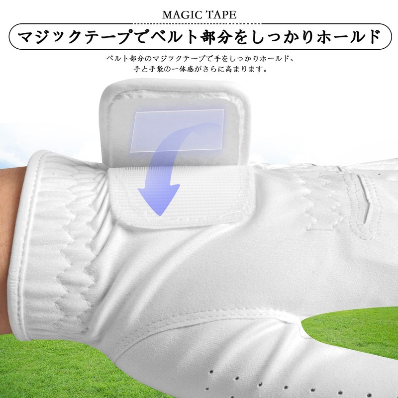 ゴルフグローブ メンズ マイクロファイバーレザー 2枚セット 柔らかめ 伸縮・通気・耐摩耗・滑りにくいグリップ 雨 汗に強い 全天候モデル ゴルフウェア