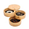 【FSC Certified Product】TAKEMI Bamboo Jewelry Storage Case 3-Tier with Lid,