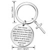 WTOPP Christian Cross Keyring Holy Bible Keyring Inspirational Bible Verse