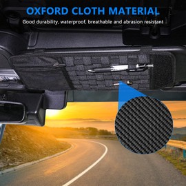 West-xingzhe Sun Visor Organizer Tactical Car Visor Organizer For Ford Bronco 2021 2022 2023 2024 2025 Accessories Molle Visor Panel Organizer Car Storage Pouch Holder, 2 Pcs