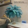 Decorative Table Lamp 30PCS Feathers USB Rechargeable Light Touch Control