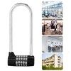 HERCHR 5 Digit Combination Padlock with Long Shackle and Code