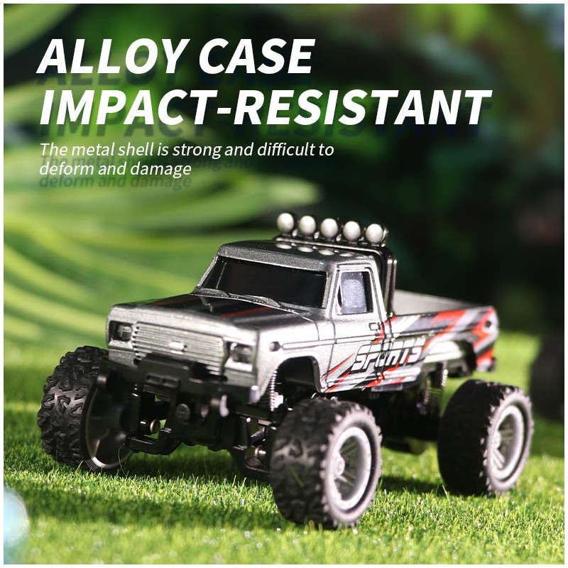 Hotfree 1/64 Mini RC Monster Truck with RV 2.4GHz Remote