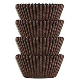 No.5 Glassine Paper Candy Cups, 200-Count, Brown baking cups, Chocolate Peanut Butter Baking Liners