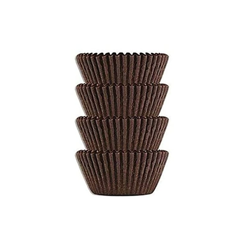 No.5 Glassine Paper Candy Cups, 200-Count, Brown baking cups, Chocolate