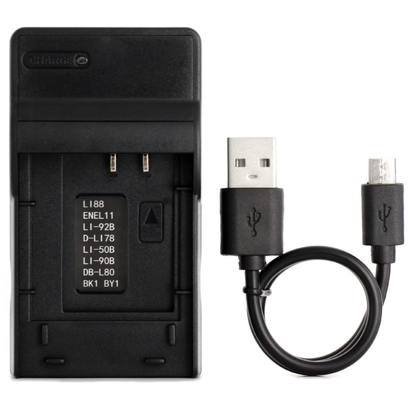 DB-L80 USB Charger for Sanyo Xacti DMX-CG10, DMX-CG11, DMX-CS1, DMX-GH1,