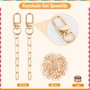 Starry 126Pcs Keychain Making Kit DIY Bag Charm Kit 25
