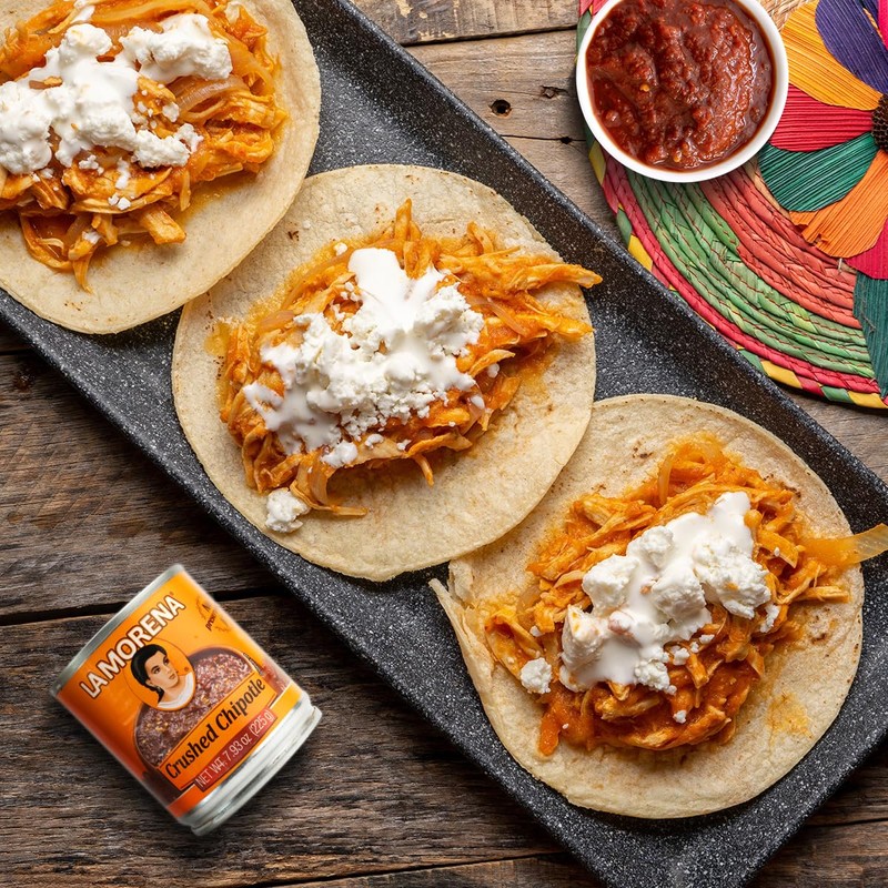 La Morena Crushed Chipotle peppers 7.9oz (SINGLE) (Packaging may vary)
