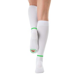 GLEMOSSLY T.E.D. Anti Embolism Compression Stockings for Women & Men,Knee High Ted Hose 15-20 mmHg Medical Compression Socks with Inspect Toe Hole