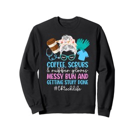 Coffee Scrubs ER Tech Life Emergency Room Tech ER Technician Sweatshirt