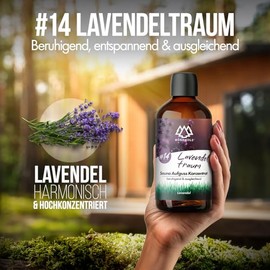 NORDHOLZ¬Æ Saunaaufguss [54 Sorten 15ml, 100ml, 250ml] - Sauna Aufgussmittel f√ºr intensive & erholsame - Sauna Zubeh√∂r (#14 Lavendeltraum, 250ml)
