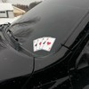Ace Playing Card Chrome Sticker - High Quality Printed Vinyl