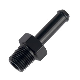 EVIL ENERGY 1/2" NPT Male to 5/8" Barb Fitting Adapter Straight Aluminum Black