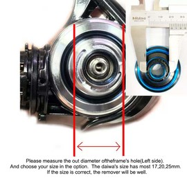 FAS Reel Body Side Cover Plate Remover Open Tool for Daiwa 17mm,20mm,23mm Saltist 1000-4000,5000-6000,8000-14000 (L-23mm)