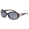 Calabria 828 Oversized Oval BiFocal Reading Sunglasses +2.50 Onyx Women