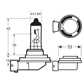 Akhan H835W-Xenon Look Halogen Bulb Set 12V 35W H8 Super White