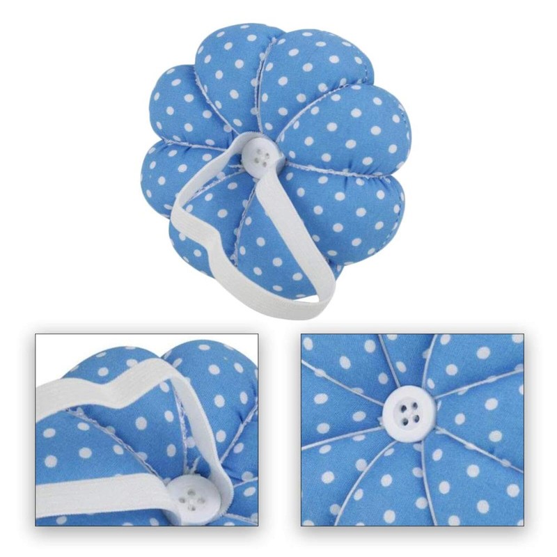 Wrist Pin Cushion Wearable Pumpkin Shape Sewing Pin Cushion for