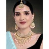 Aheli elegante boda india desgaste imitación Kundan tachonado gargantilla collar