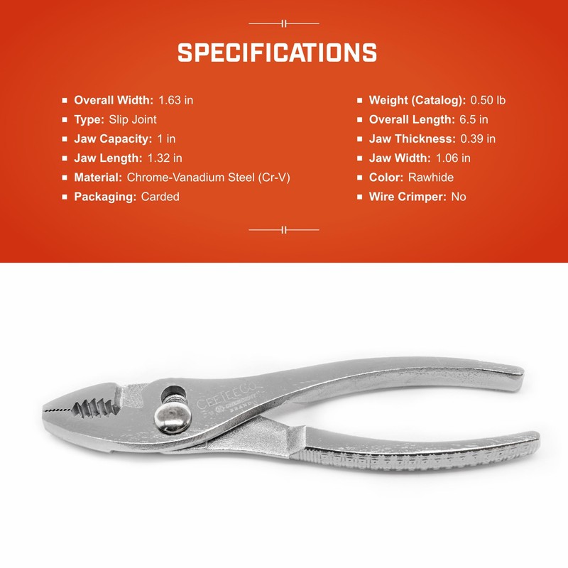 Crescent 6 1/2" Cee Tee Co.® Curved Jaw Slip Joint