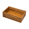Natural Bamboo Cutlery Holder - Kitchen Drawer Organiser - Durable,