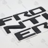 Unbranded Matte Black Raised Tailgate Letters for 2022-24 Nissan Frontier