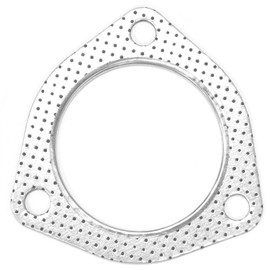 Muffler Gasket, 1 Piece, Triangular φ2.8 inches (70 mm), Pitch, 3.7 inches (93 mm), Turbo Gasket, Exhaust Gasket, Flange Gasket, Metal Ring, Ceramic, Muffler Gasket, For Motorcycles, Engine Cover,