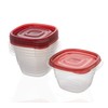 Rubbermaid TakeAlongs Mini Deep Square Food Storage Containers, 2.1 Cup,