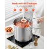 21 Quart Stainless Steel Stockpot with Glass Lid PFOA &