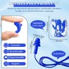 Tapones Oidos para Natación,Tapón Auditivo con Cable, Reutilizables