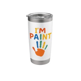 I'm Paint Finger Painting Art Kids Colorful Finger Paint Stainless Steel Insulated Tumbler