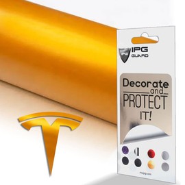 IPG Compatible with Model 3 Decal (9 Logo Set) Stickers Set Personalize Your Vehicle (Shiny Yellow)