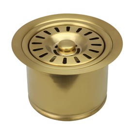 Akicon Kitchen Sink Brass Gold Finish Garbage Disposal Flange Stopper, One Size Disposal Rim, Fit 3-1/2 Inch Standard Sink Drain Hole 2.85" Height