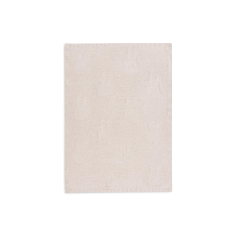 Jollein 516-511-67088 Babydecke Strick - Miffy Nougat (75x100 cm)