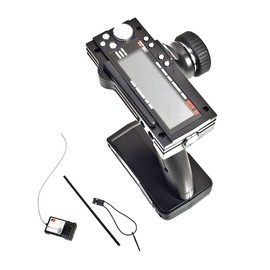 Fasizi FS-GT3B 3CH RC System 2.4G Radio Control Transmitter with FS-GR3E Receiver for RC Car Boat