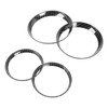 4 Pcs Air Outlet Cover Carbon Fiber Style Dashboard AC