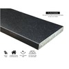 Tenedos Absolute Black Granite Threshold (Marble Saddle) Polished, Maintenance Free,