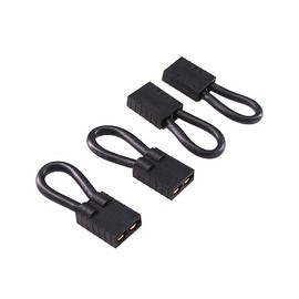 rflaueo 4pcs Loop Connector compatible with TRX Female Jumper Shorting Plug 12awg Battery Eliminator Adapter SCT(E116-4)