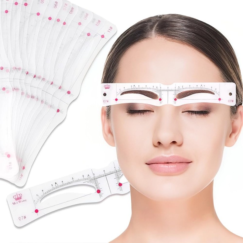 YINKE Eyebrow Template for Women, Set of 12, Eyebrow Stencils,