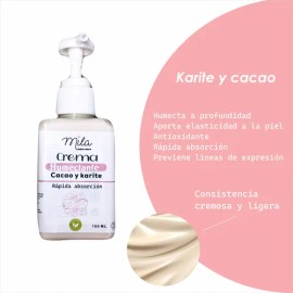 Crema Humectante De Cacao Y Karite Y Balsamo Para Labios
