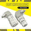 90 Degree Flat Face Hydraulic Quick Connect Coupler Set for
