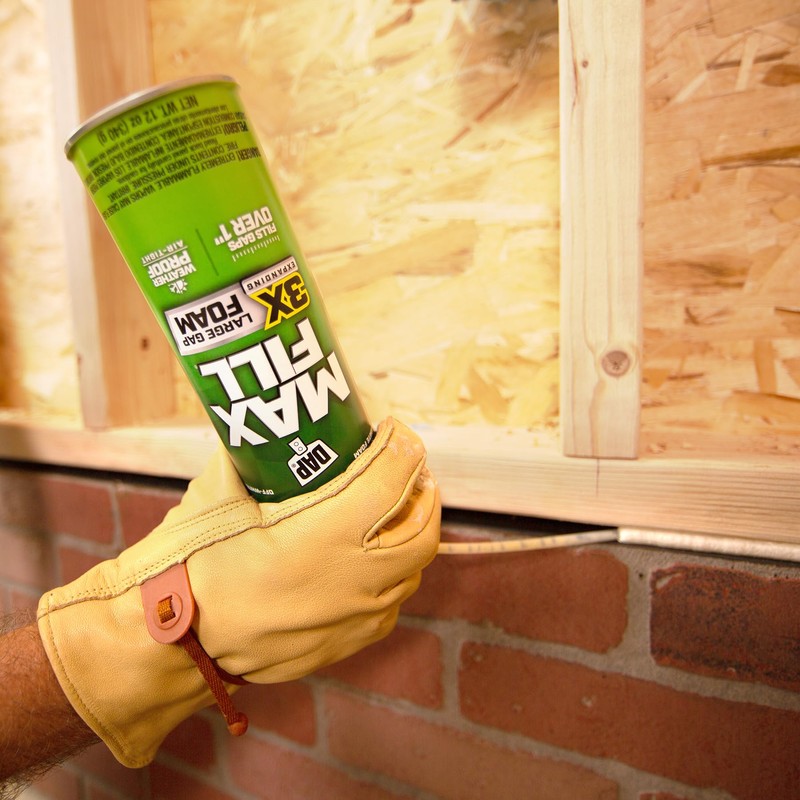 DAP Max Fill Triple Expanding Straw Foam Sealant, 12 Oz