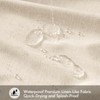 ANRODUO Extra Long Linen Shower Curtain, 108 Inch Long Heavy